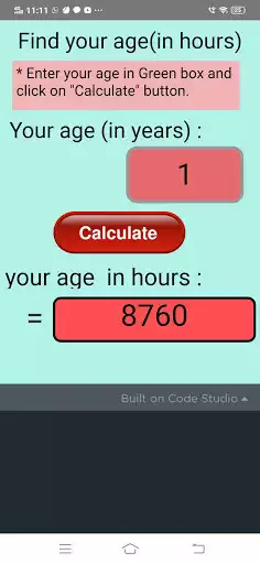 Play Age calculator in hours  and enjoy Age calculator in hours with UptoPlay