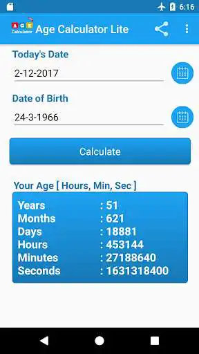 Play Age Calculator Lite  and enjoy Age Calculator Lite with UptoPlay