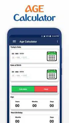 Play Age Calculator - Todays Birthday
