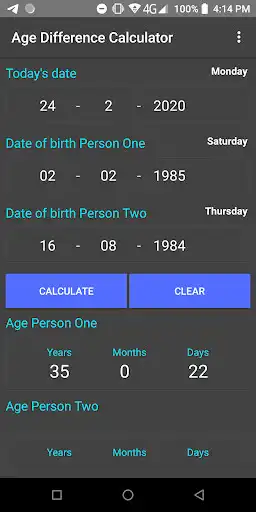 Play Age Difference Calculator  and enjoy Age Difference Calculator with UptoPlay