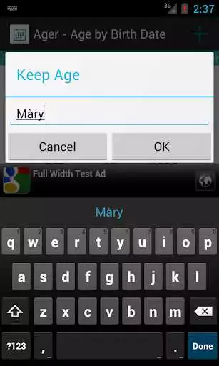 Play Ager - Age by Birth Date as an online game Ager - Age by Birth Date with UptoPlay