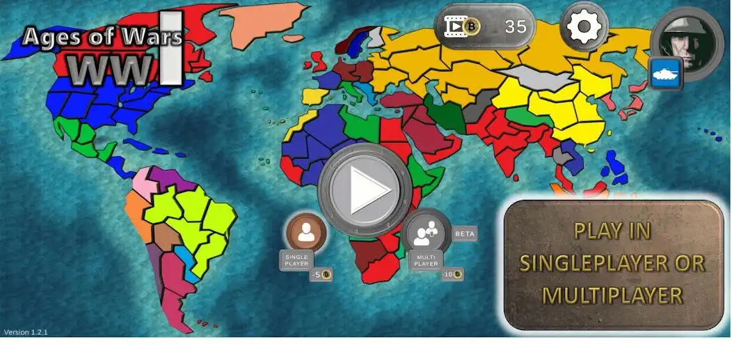 Play Ages of Wars: WW1 as an online game Ages of Wars: WW1 with UptoPlay