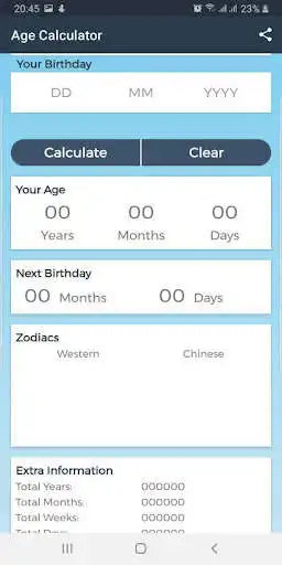 Play Age & Zodiac Calculator  and enjoy Age & Zodiac Calculator with UptoPlay