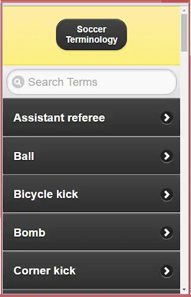 Play A Glossary of Football Terms  and enjoy A Glossary of Football Terms with UptoPlay