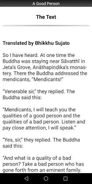 Play A Good Person Sutta - Buddhism as an online game A Good Person Sutta - Buddhism with UptoPlay