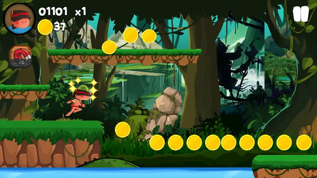 Play Ahigo Adventure: Banana monkey Run in Funky jungle  and enjoy Ahigo Adventure: Banana monkey Run in Funky jungle with UptoPlay