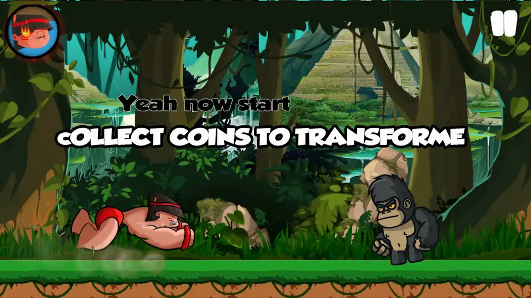 Play Ahigo Adventure: Banana monkey Run in Funky jungle as an online game Ahigo Adventure: Banana monkey Run in Funky jungle with UptoPlay