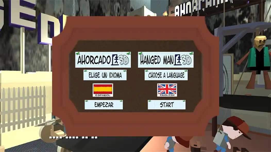 Play Ahorcado 3D 2023 -Demo v.0.1.6 as an online game Ahorcado 3D 2023 -Demo v.0.1.6 with UptoPlay
