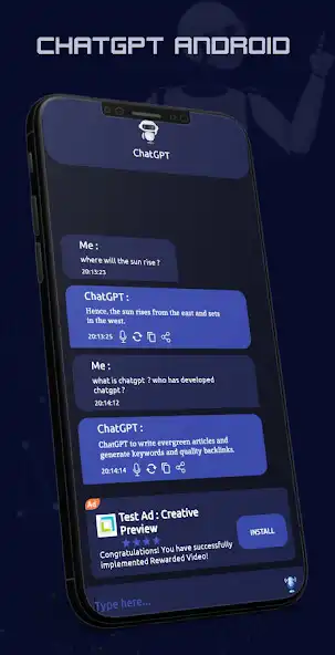 Play AI ChatBot Android as an online game AI ChatBot Android with UptoPlay