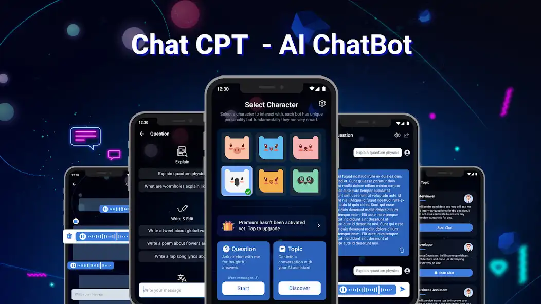 Play AI Chatbot: ChatAI  AI Writer  and enjoy AI Chatbot: ChatAI  AI Writer with UptoPlay