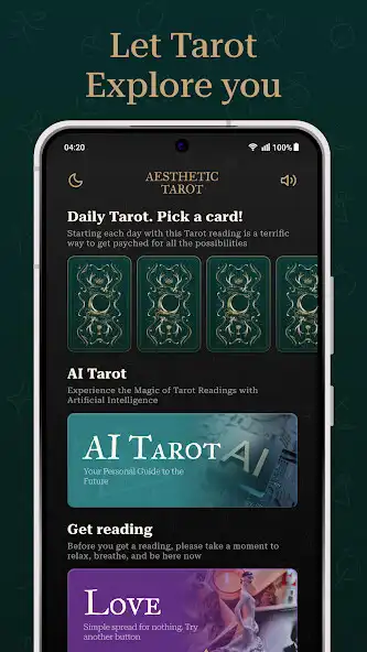 Play AI Daily Tarot Reading as an online game AI Daily Tarot Reading with UptoPlay