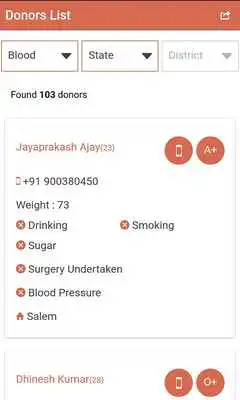 Play Aid blood donor database