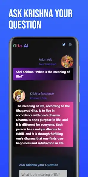 Play Ai Gita: Hindi  English vivek as an online game Ai Gita: Hindi  English vivek with UptoPlay