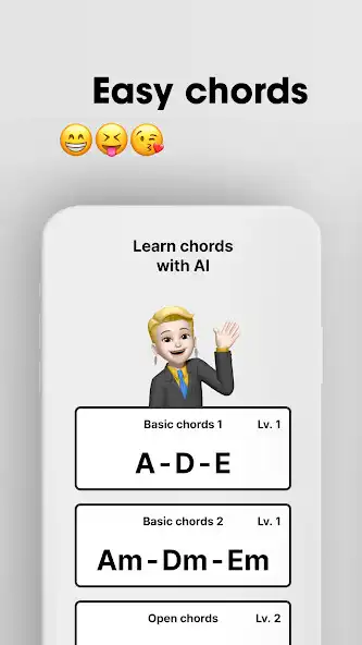 Play AI Guitar Chord Trainer as an online game AI Guitar Chord Trainer with UptoPlay