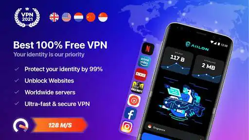 Play AIILON USA VPN: VPN Proxy - Unblock Sites with VPN  and enjoy AIILON USA VPN: VPN Proxy - Unblock Sites with VPN with UptoPlay