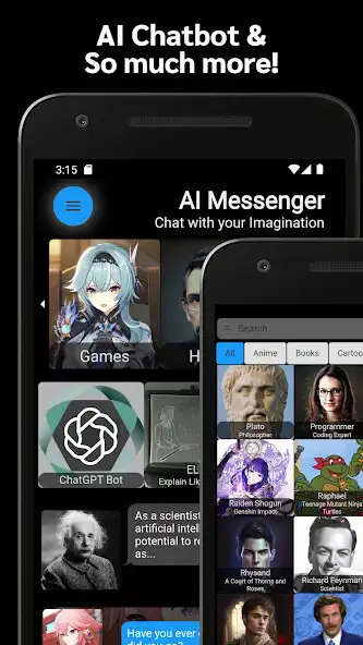 Play AI Messenger (Character AIs)  and enjoy AI Messenger (Character AIs) with UptoPlay
