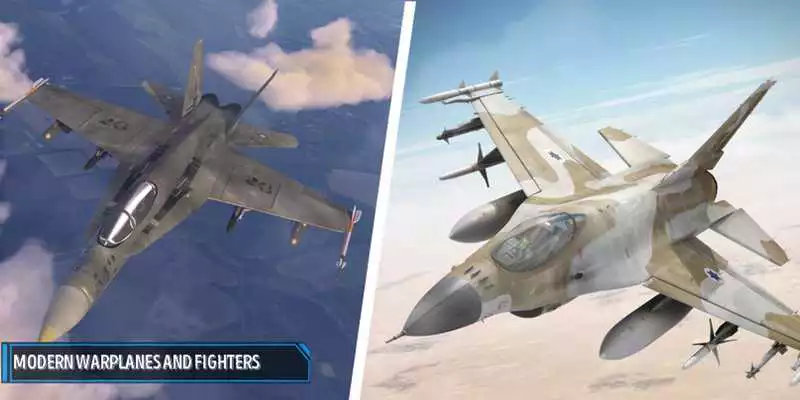 Play Air Attack F16 VS F18 Jet Fighter