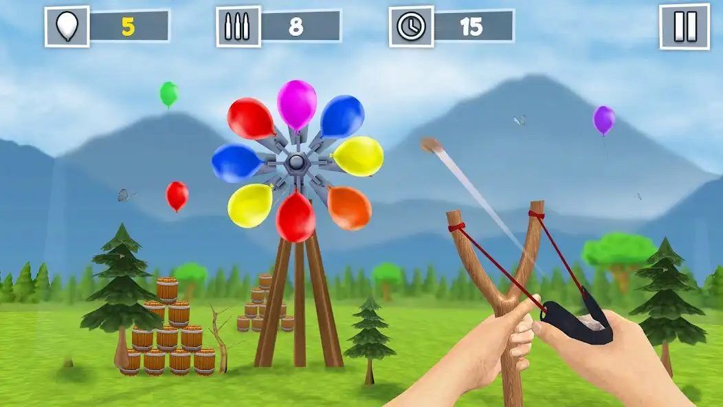 Play Air Balloon Shooting Game as an online game Air Balloon Shooting Game with UptoPlay