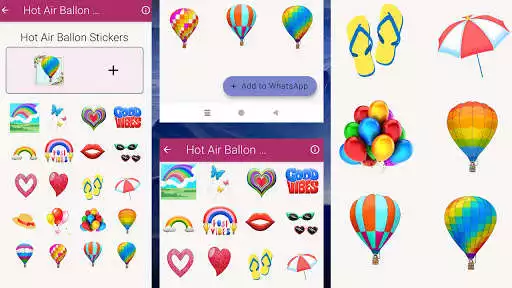 Play Air Balloon WAstickerapps as an online game Air Balloon WAstickerapps with UptoPlay