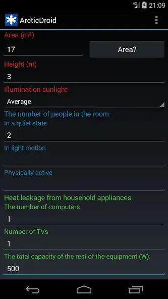 Play Air Conditioner BTU Calculator as an online game Air Conditioner BTU Calculator with UptoPlay