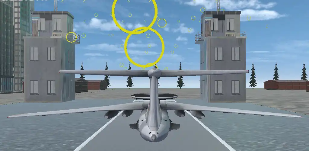 Play Aircraft - Flying to Rings as an online game Aircraft - Flying to Rings with UptoPlay
