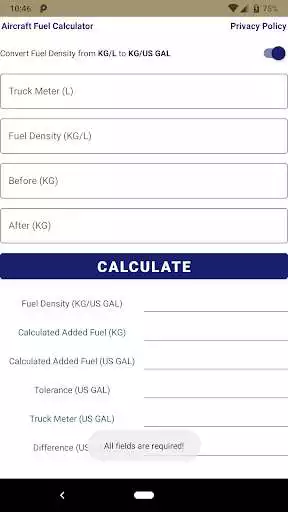 Play Aircraft Fuel Calculator