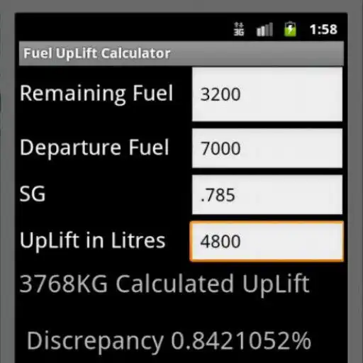 Play Aircraft Fuel UpliftCalculator APK