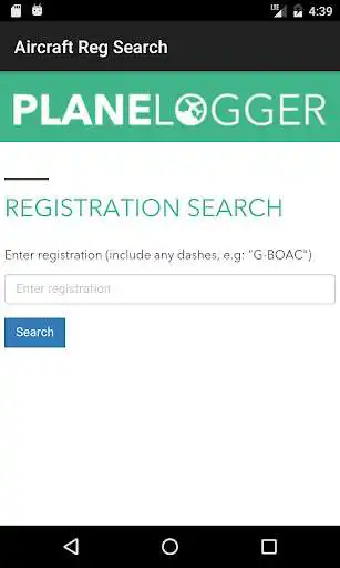 Play APK Aircraft Registration Search  and enjoy Aircraft Registration Search with UptoPlay com.PlaneLogger.AircraftRegSearch
