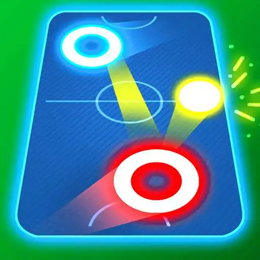 Play Air Hockey Glow: 2 Players APK