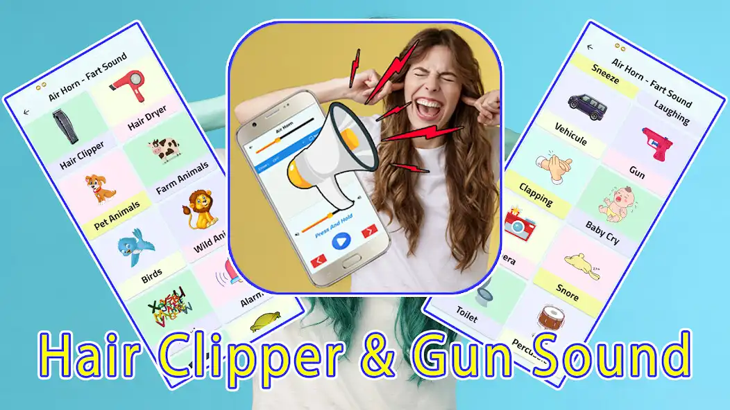 Play Air Horn, Fart  Siren Sounds as an online game Air Horn, Fart  Siren Sounds with UptoPlay