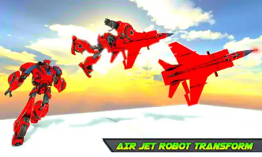 Play Air Jet Robot Transformation:Real Shooting Game 3D as an online game Air Jet Robot Transformation:Real Shooting Game 3D with UptoPlay