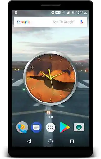 Play Airplane Clock Live Wallpaper as an online game Airplane Clock Live Wallpaper with UptoPlay