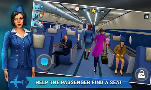 Play Airplane Flight Attendant -Career Job Sim as an online game Airplane Flight Attendant -Career Job Sim with UptoPlay