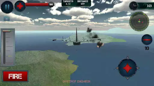Play Airplane Gunship Simulator 3D as an online game Airplane Gunship Simulator 3D with UptoPlay