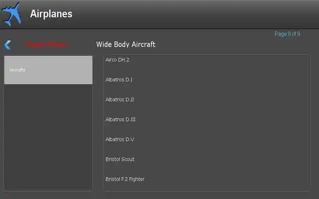 Play Airplane info for Tablet