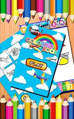 Play Air-Planes Coloring Pages. Painting Game.
