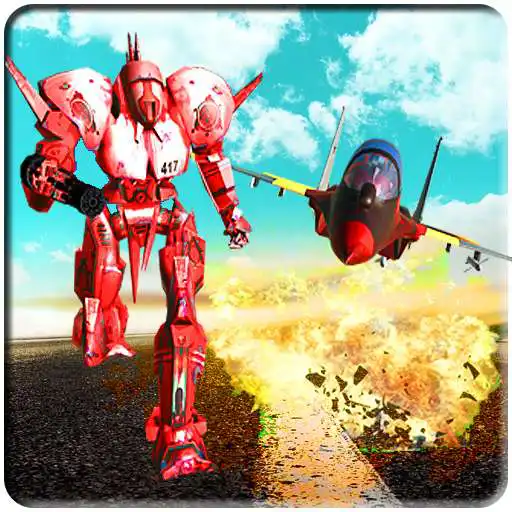 Free play online Airplane Transform Robot: Flying Jet Future Wars  APK