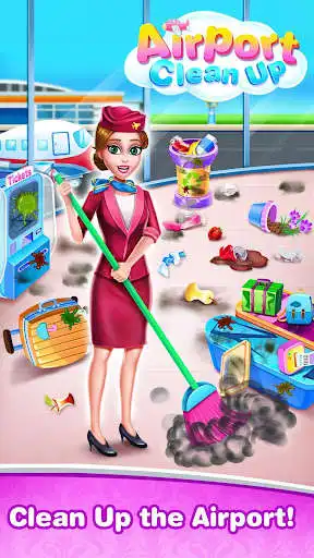 Play Airport Clean up - Girly House Cleaning Games  and enjoy Airport Clean up - Girly House Cleaning Games with UptoPlay