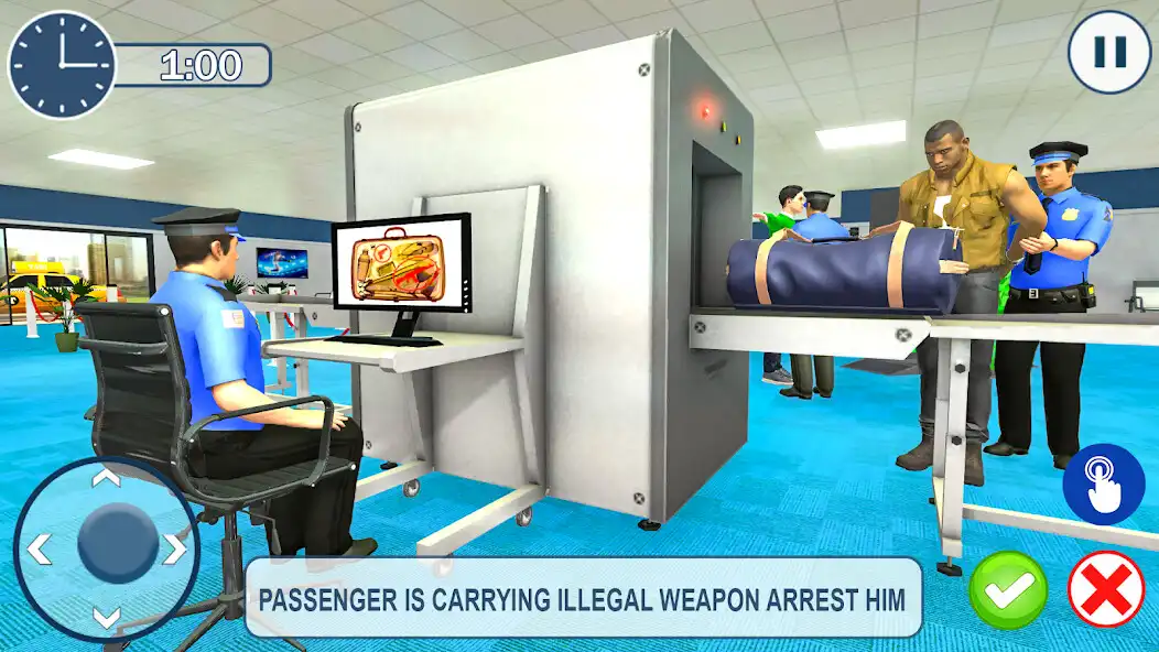 Play Airport Security Time Airplane as an online game Airport Security Time Airplane with UptoPlay