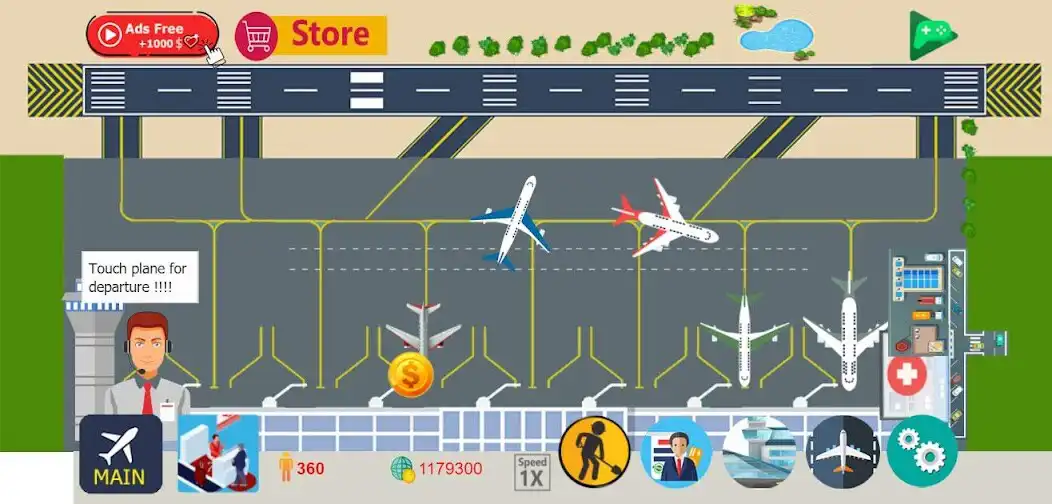 Play Airport Tycoon Manager  and enjoy Airport Tycoon Manager with UptoPlay