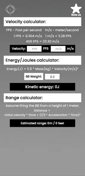 Play Airsoft Calculator Helper as an online game Airsoft Calculator Helper with UptoPlay