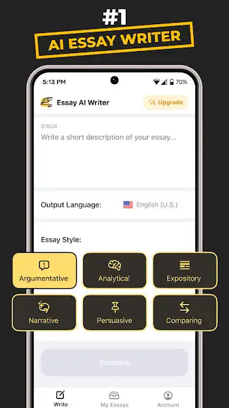 Play AI Writing: Essay  and enjoy AI Writing: Essay with UptoPlay