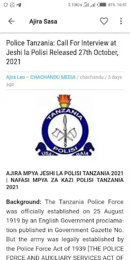 Play Ajira Sasa Tanzania as an online game Ajira Sasa Tanzania with UptoPlay