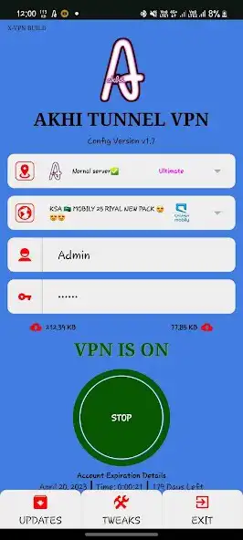 Play Akhi Tunnel Vpn as an online game Akhi Tunnel Vpn with UptoPlay