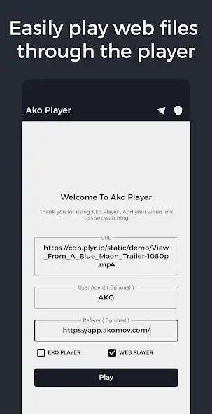 Play AKO Player as an online game AKO Player with UptoPlay