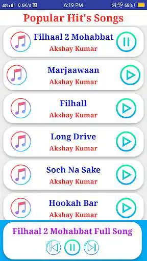Play Akshay Kumar All Songs  and enjoy Akshay Kumar All Songs with UptoPlay