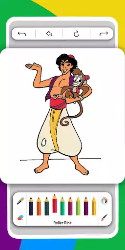Play Aladdin Coloring Book game from cartoon  and enjoy Aladdin Coloring Book game from cartoon with UptoPlay