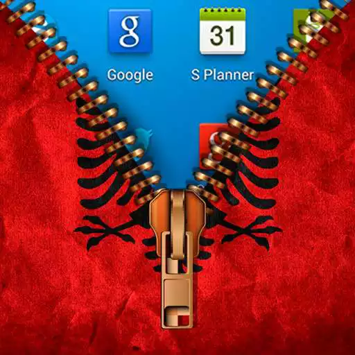 Play Albania Flag Zipper Lock Screen APK