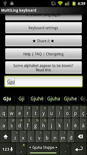 Play Albanian Keyboard Plugin  and enjoy Albanian Keyboard Plugin with UptoPlay