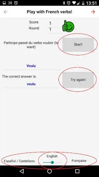 Play Alb French Verbs - Conjugation offline as an online game Alb French Verbs - Conjugation offline with UptoPlay